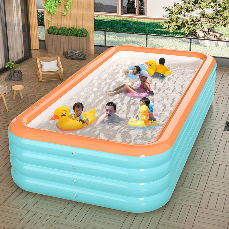 Luxury Children's Inflatable Paddling Pool – Oversized Outdoor Family Swimming Pool