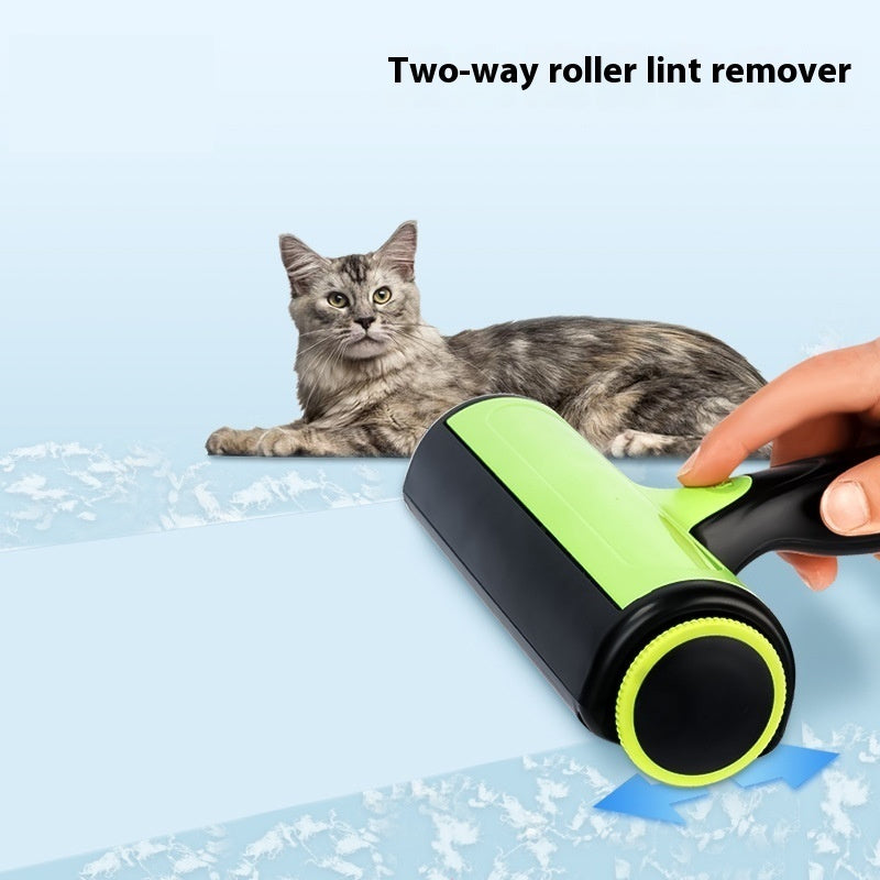 Image 1: "Pet two-way automatic lint roller self-cleaning sofa hair remover"
Image 2: "Bi-directional lint roller removing pet hair from furniture"
Image 3: "Automatic cleaning lint roller for sofas and upholstery"
Image 4: "Two-way pet hair remover working on couch cushions"
Image 5: "Self-cleaning lint roller for dogs and cats hair removal"
Image 6: "Reusable pet hair roller cleaning sofa fabric"
Image 7: "Automatic lint roller with bi-directional cleaning action"