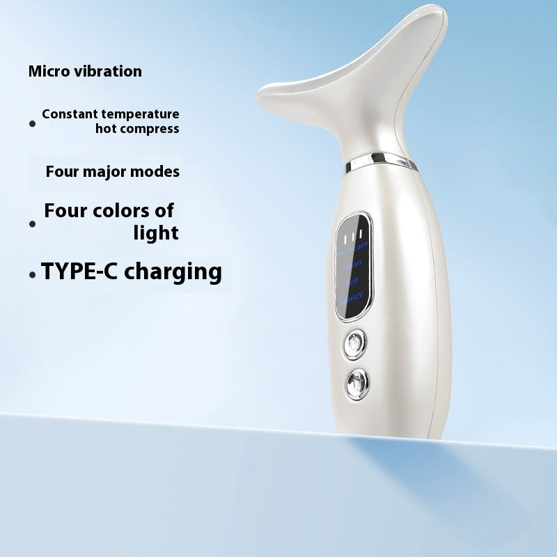 Luxury V-Face & Neck Lifting Beauty Instrument — Vibration Hot Compress Sculpting Device