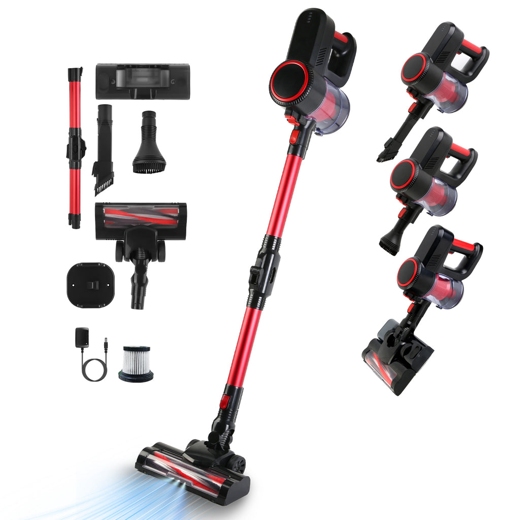 VacuElite™ Cordless 4-in-1 Stick Vacuum & Mop — 12000Pa, LED Light, 180° Foldable, 30-Min Runtime