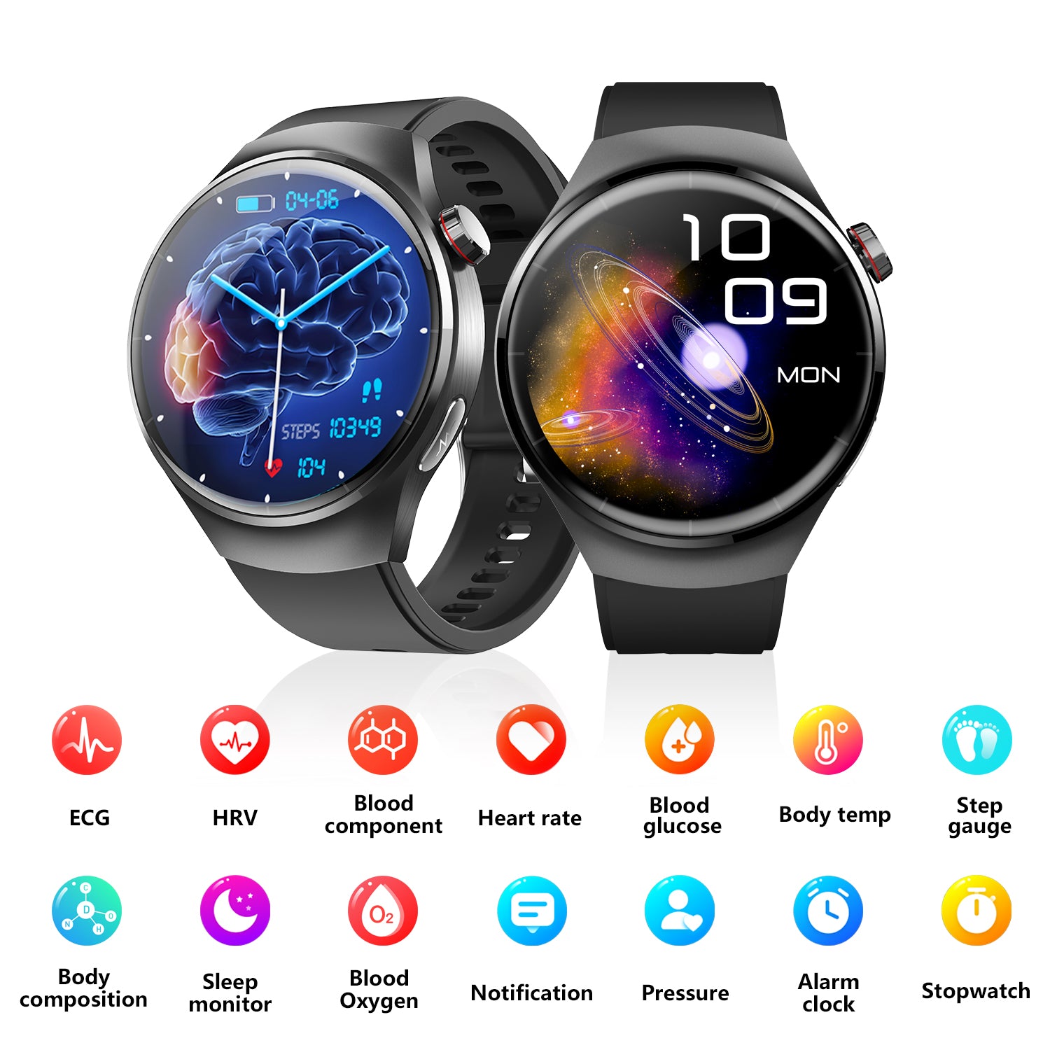 Smart Watch for Men & Women — Bluetooth Call, IP67 Waterproof, Heart Rate, SpO2 & 150+ Sports Modes