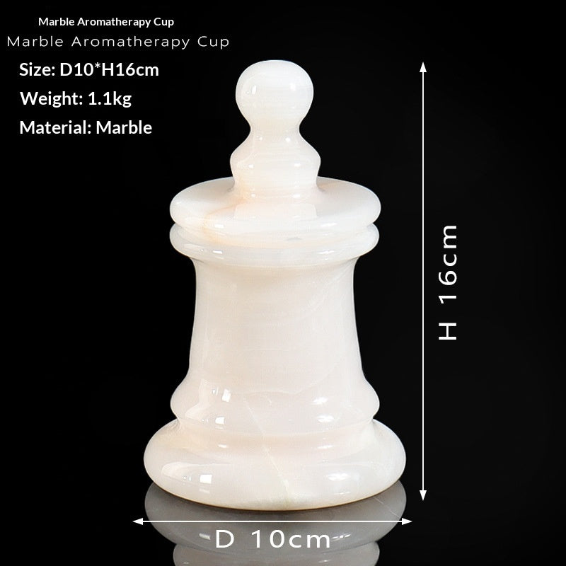 Luxury Marble Aroma Diffuser Cup — Minimalist Home Scent Decor