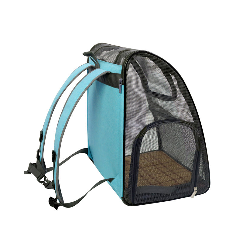 Luxury Space Capsule Pet Carrier Bag – Breathable Mesh Foldable Travel Bag for Cats & Dogs