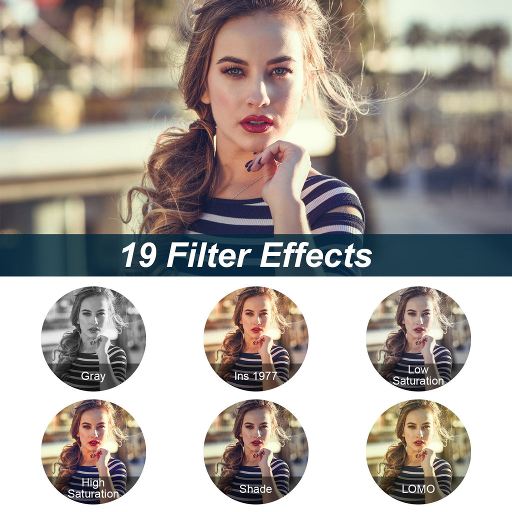 5K WiFi Vlogging Camera with Flip Screen, Fill Light & 2 Batteries