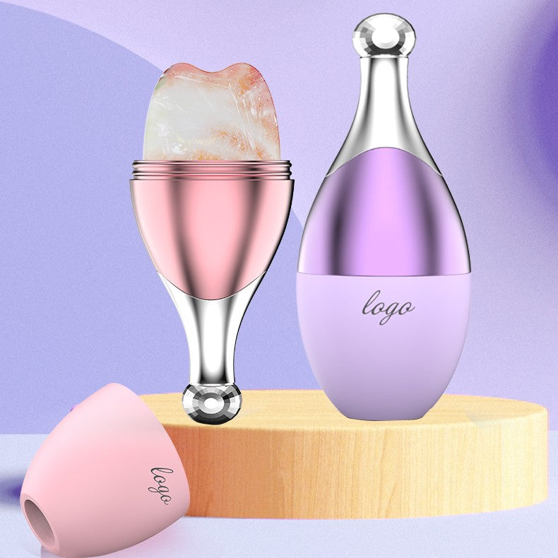 Luxury Silicone Ice Cube Facial Roller — Skin Lifting & Contouring Tool