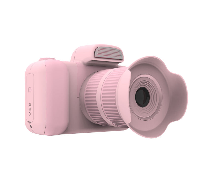 KidShot™ Mini HD Camera — Children's Digital DSLR-Style Cam in Black, Pink & Sky Blue