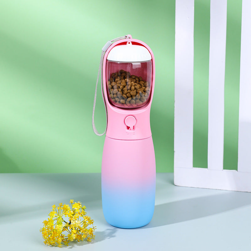 Luxury Gradient Color Portable Foldable Pet Water Bottle – 300ml & 550ml