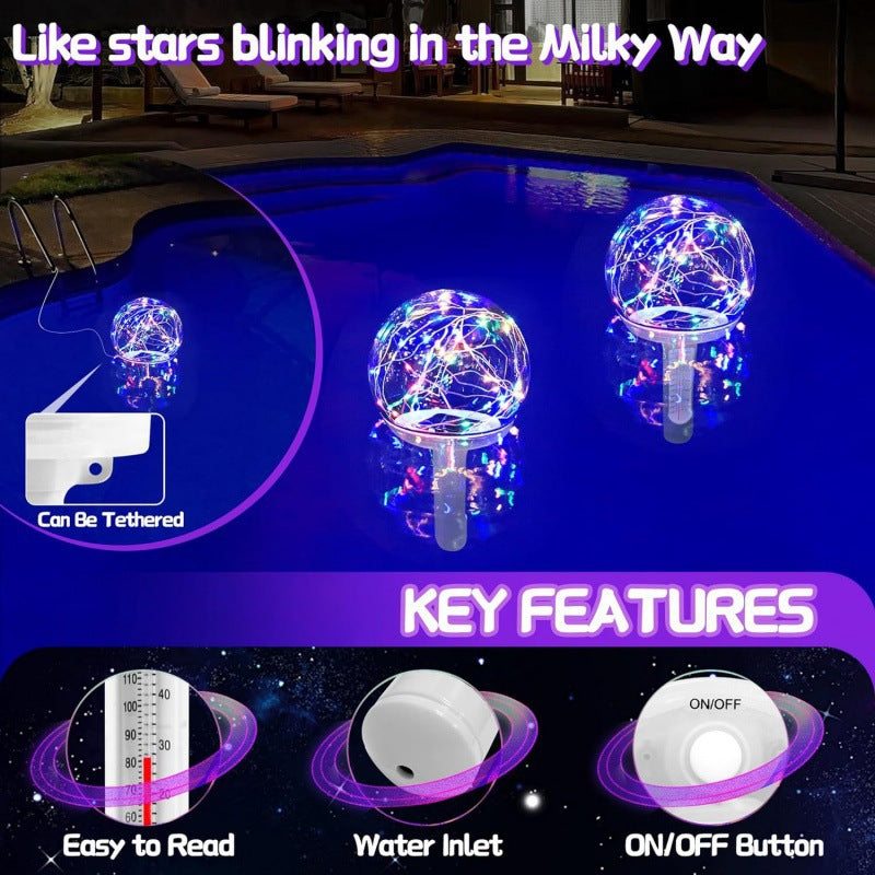 Luxury LED Pool & Bathtub Thermometer – Cordless Digital Water Temperature Gauge