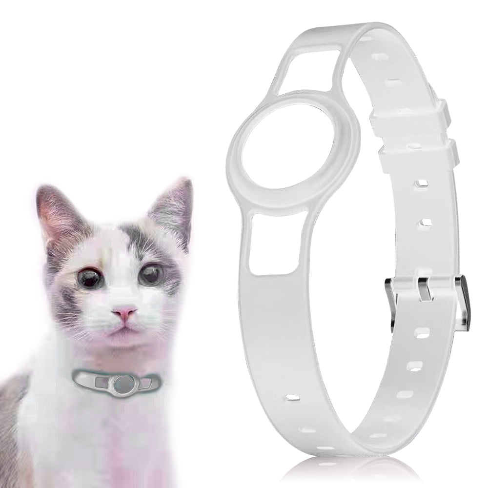 Luxury AirTag Pet Collar Holder — Universal Anti-Lost Silicone Tracker Cover for Cats & Dogs
