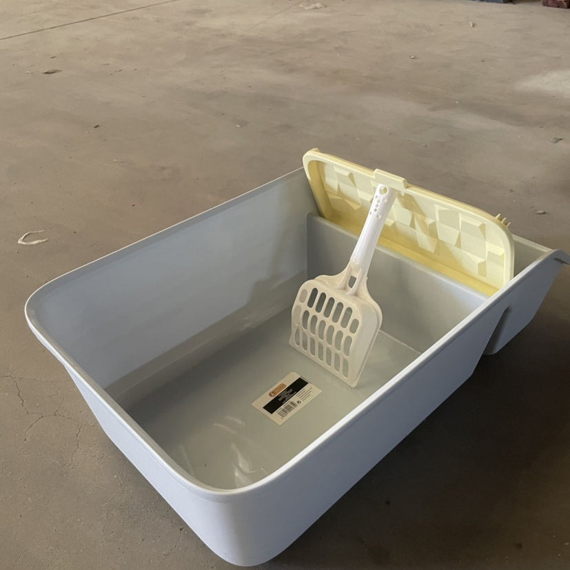 Premium Small Square Cat Litter Box — Modern Minimalist Design, Easy Clean, Fast Shipping