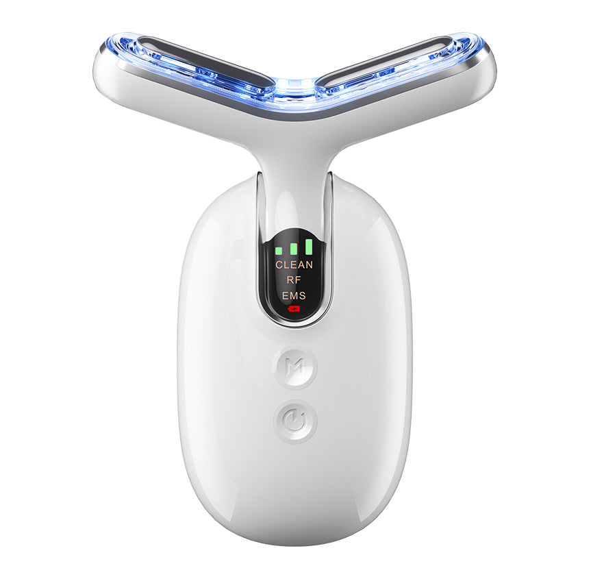 Luxury EMS Vibration Neck Beauty Massager — Skin Rejuvenation, Lifting & Firming Device