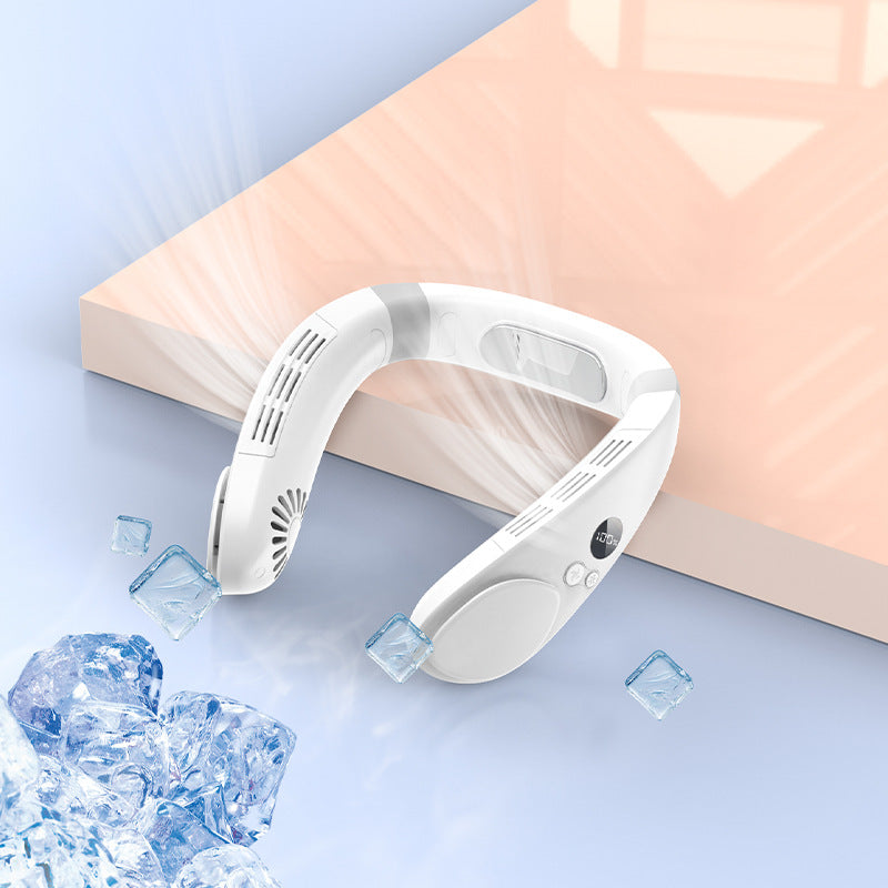 Wearable Neck Fan — 4000mAh Battery, 6–8H Cooling, Leafless, 5 Colors