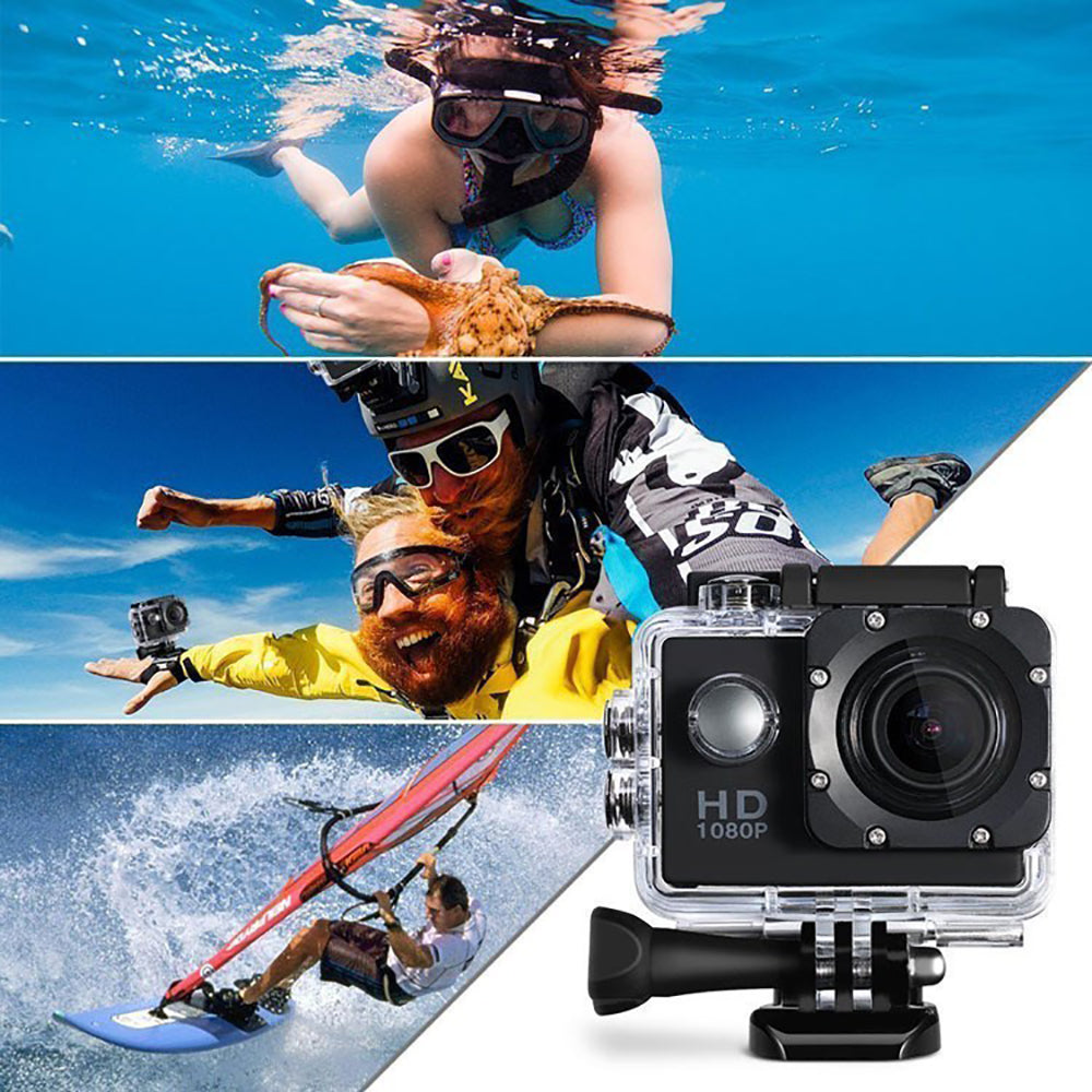 Luxury 1080P Waterproof Action Sports Camera — 140° Wide-Angle, 30M Waterproof, 8 Colors