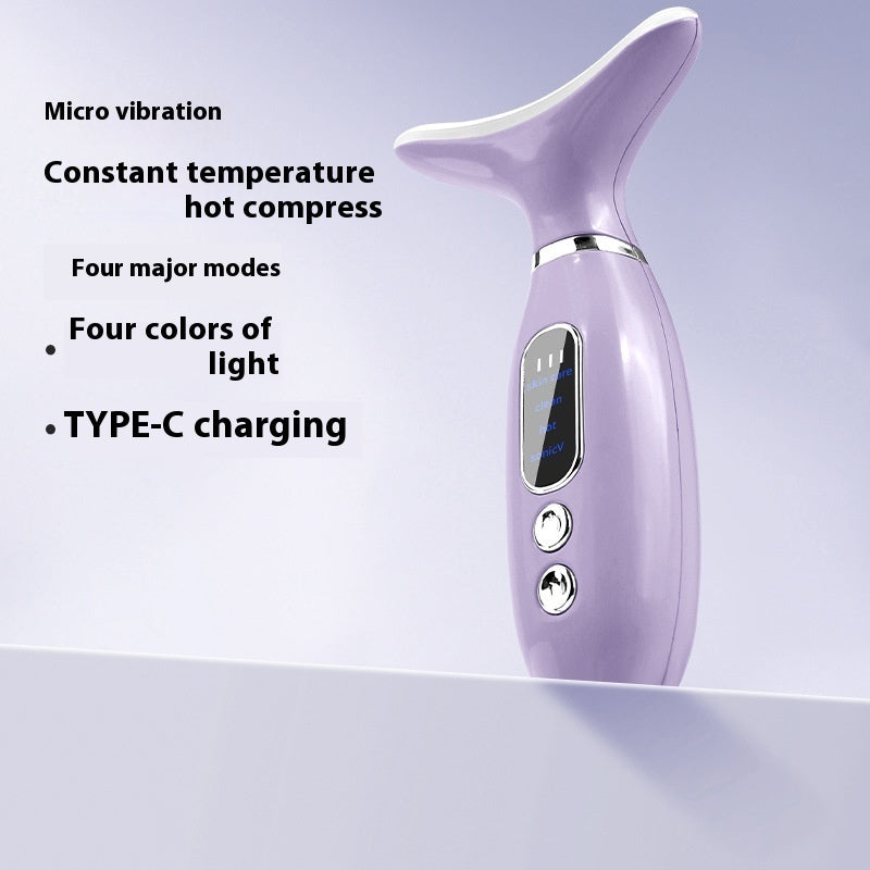 Luxury V-Face & Neck Lifting Beauty Instrument — Vibration Hot Compress Sculpting Device