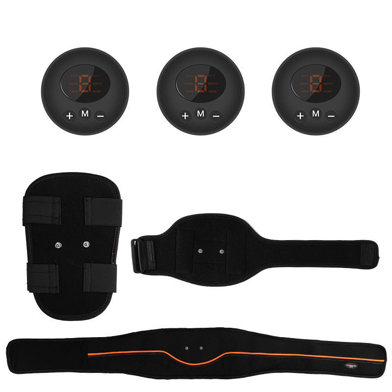 Luxury Smart EMS Abdomen Belt Body Sculptor — Muscle Stimulation, Multi-Zone, USB Rechargeable