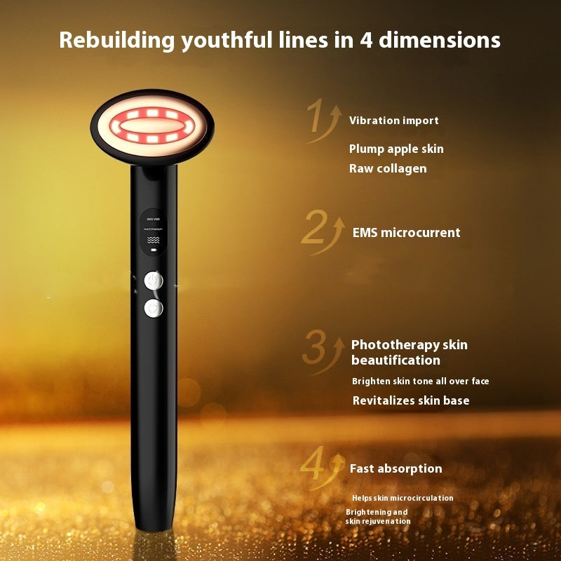 GlowEye™ 9-Color LED EMS Eye Wand — RF Micro-current Anti-Aging Eye Therapy Device