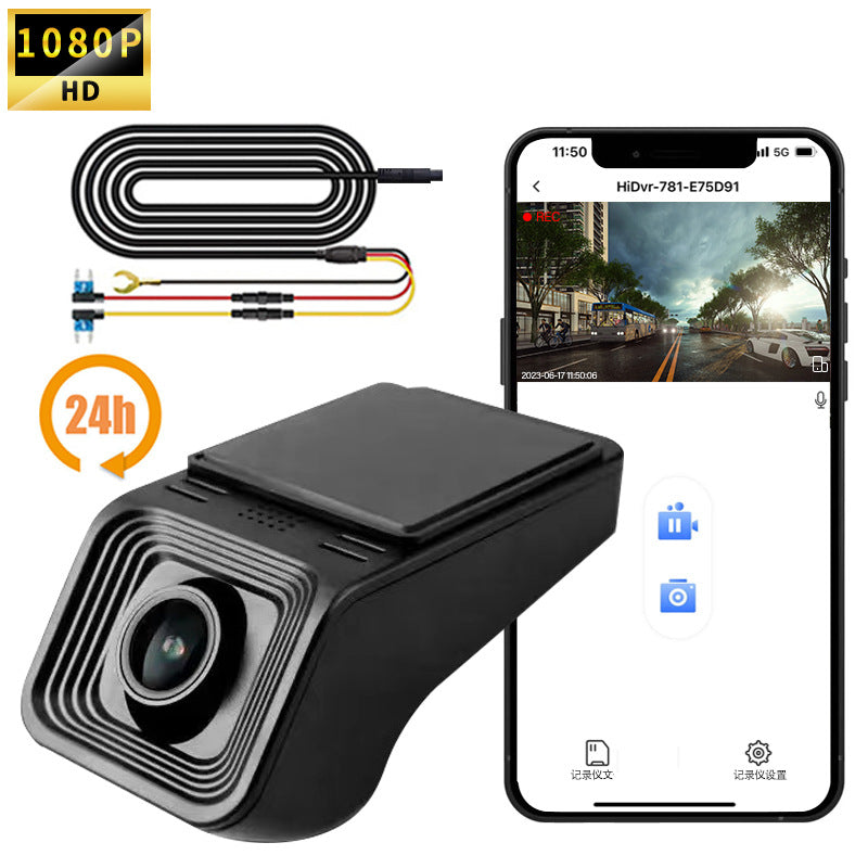 DashShot™ HD 1080P Night Vision Driving Recorder — Car Dash Cam with WiFi & Accessories