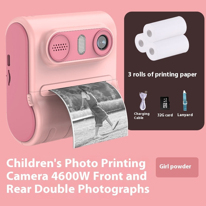 PrintSnap™ Kids Instant Thermal Printing Camera — HD Dual Lens Polaroid-Style Camera for Children