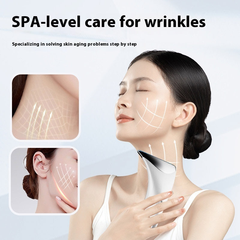Luxury EMS Tri-Color LED Neck Beauty Device — Lift, Firm & Rejuvenate Neck Skin