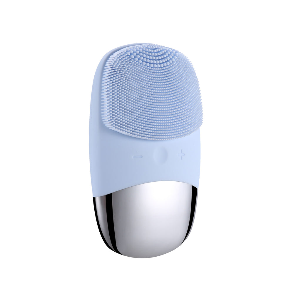 Luxury Mini Silicone Electric Face Cleansing Brush — Sonic Vibration Deep Pore Cleanser