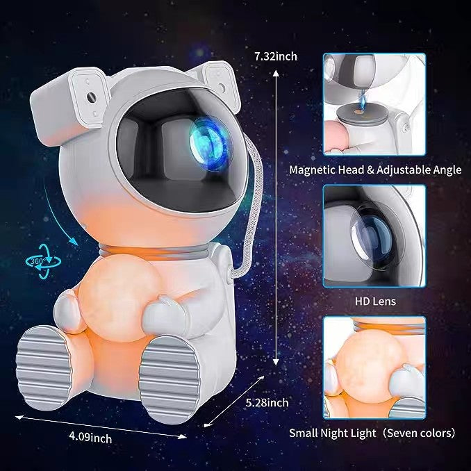 AstroGlow™ Galaxy Projector Night Light — Astronaut Starry Sky & Northern Lights Lamp