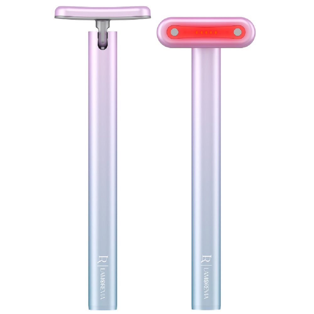 Luxury EMS Wand Face & Neck Massager — Rotatable LED Micro-Current Vibration Skin Care Device