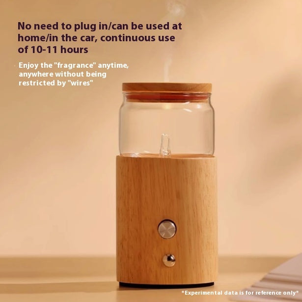 Luxury Waterless Anhydrous Essential Oil Aroma Diffuser — Rechargeable Cold Fragrance Diffuser, Negative Ion, Odor Eliminator