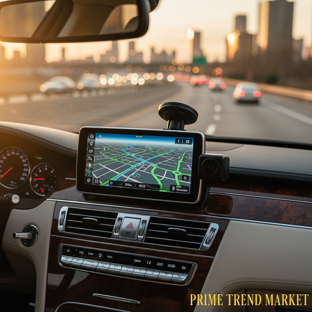 9" GPS Navigator + Dash Cam - Dashboard Mount