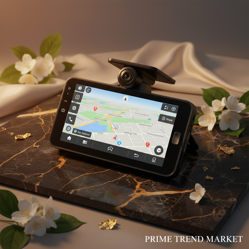 9" GPS Navigator + Dash Cam - Hero Marble Shot