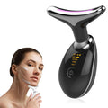 Luxury 3-Mode LED Face & Neck Sculpting Massager — EMS, Heat & Color Light for Double Chin & Jawline