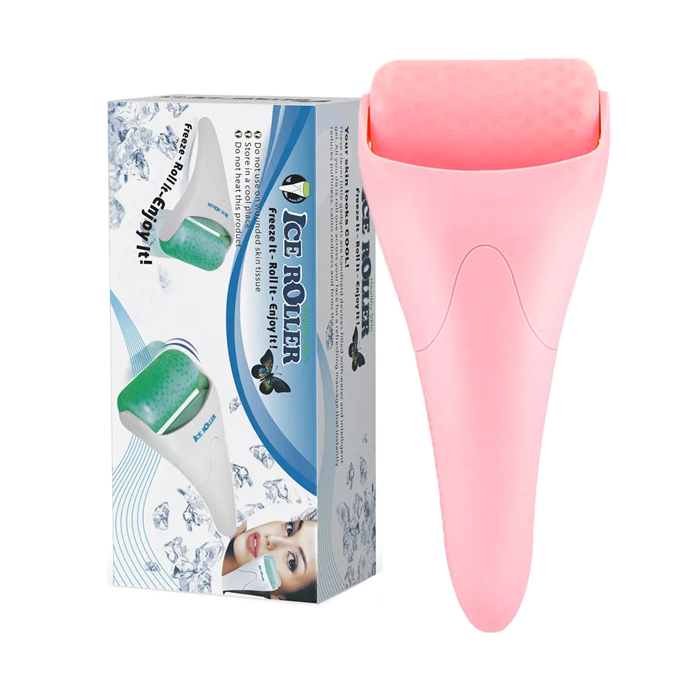 Luxury Facial Ice Roller Massage Tool — De-Puffing, Skin Tightening & Face Lifting Beauty Device