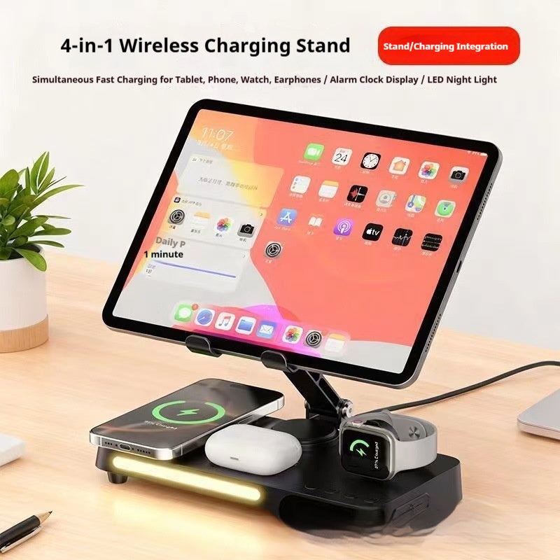 7-in-1 Aluminum Alloy Wireless Charging Station | Fast Charge Phone, Watch, Earbuds & Tablet