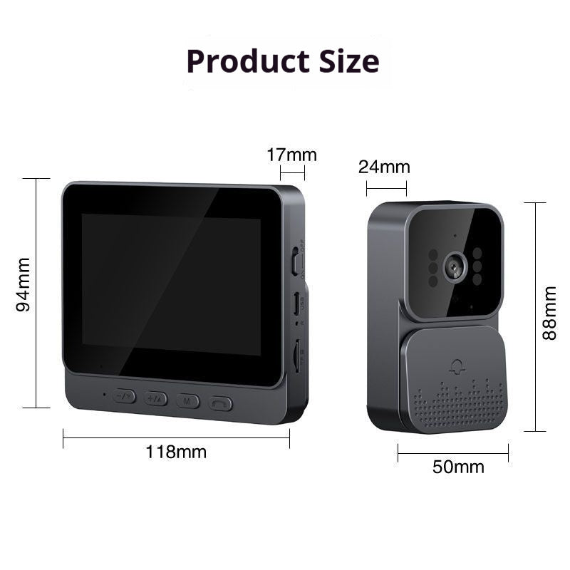 Smart Wireless Video Doorbell Camera | No-Drill Install, HD Night Vision, Two-Way Talk & Cloud Storage