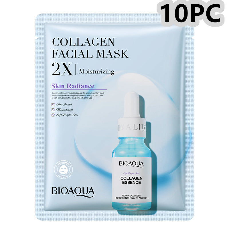 Luxury Korean Face Sheet Mask Bundle — Collagen, Centella, Hyaluronic Acid & Vitamin C Skin Glow Set