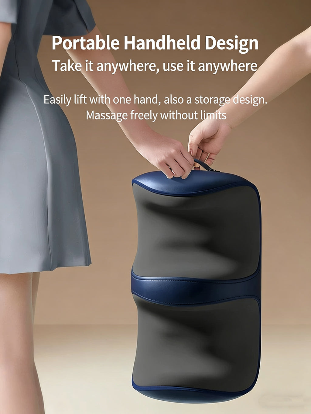Luxury Shiatsu Electric Foot & Calf Massager with Heat — 3 Intensity Levels, Rolling Calf Massage