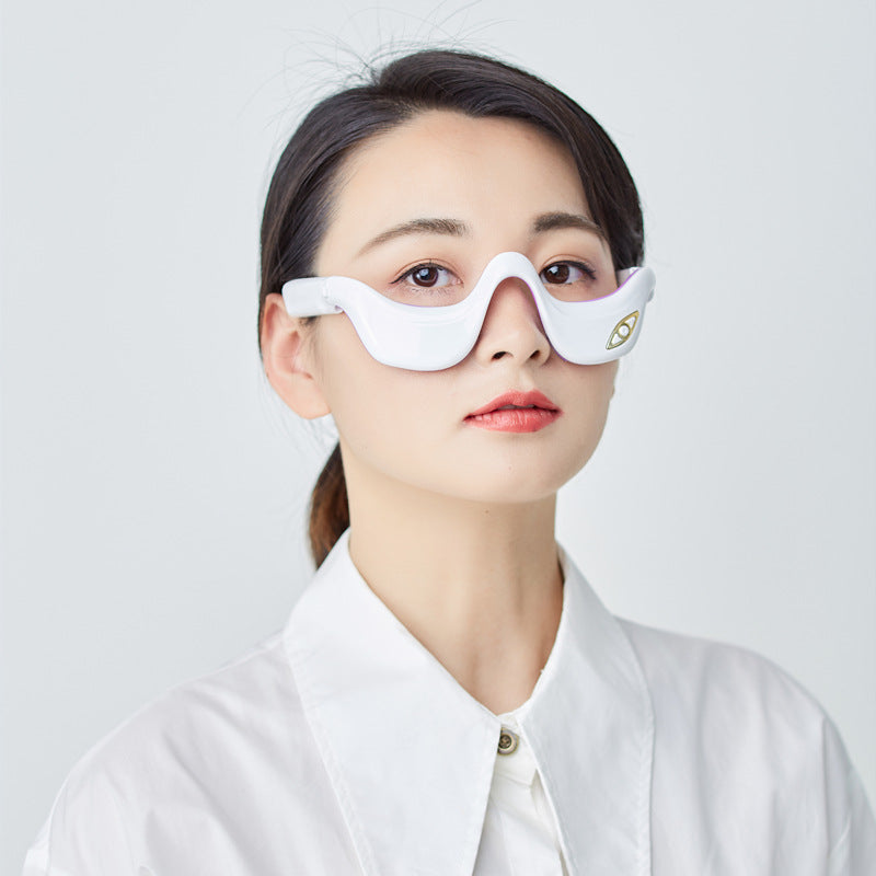 Luxury Smart Eye Massager — Hot Compress Vibration Pulse Therapy for Dark Circles, Puffiness & Eye Rejuvenation
