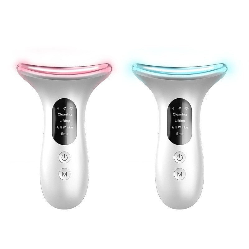 Luxury Neck Lifting & Tightening Beauty Instrument — Infrared, Color Light & Negative Ion Skin Rejuvenation Device