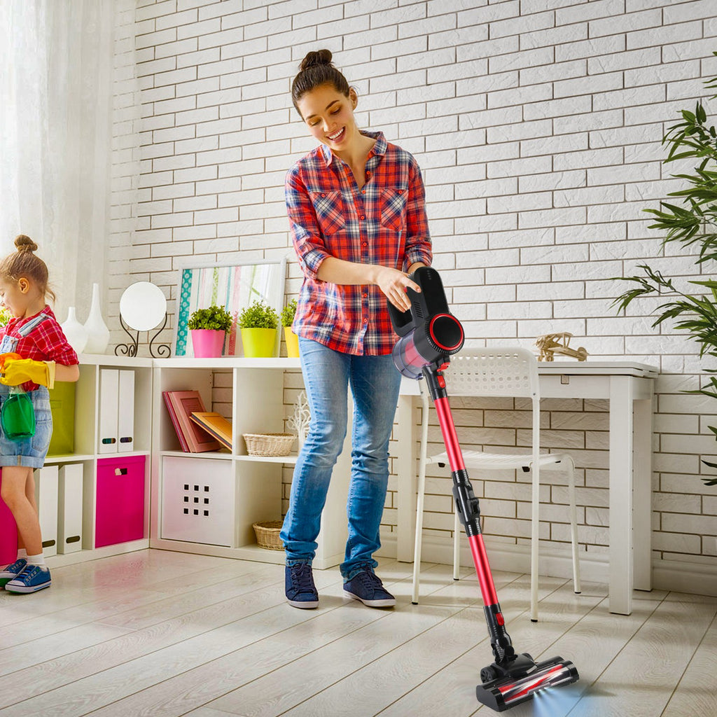 VacuElite™ Cordless 4-in-1 Stick Vacuum & Mop — 12000Pa, LED Light, 180° Foldable, 30-Min Runtime