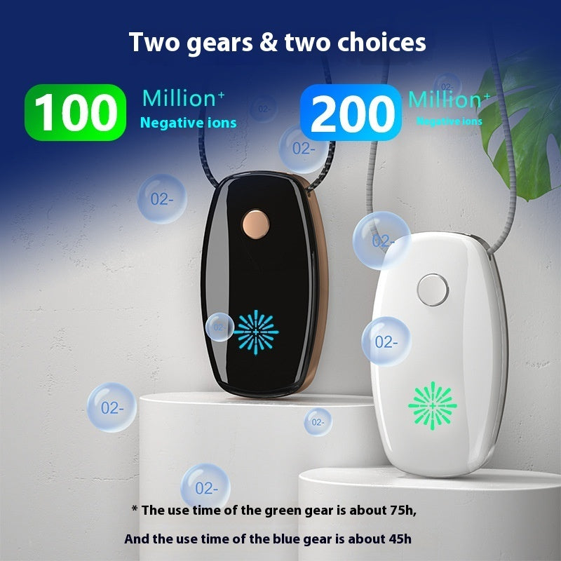 AirWear™ Wearable Negative Ion Neck Air Purifier — Portable Personal Air Purifier for Clean Air Anywhere