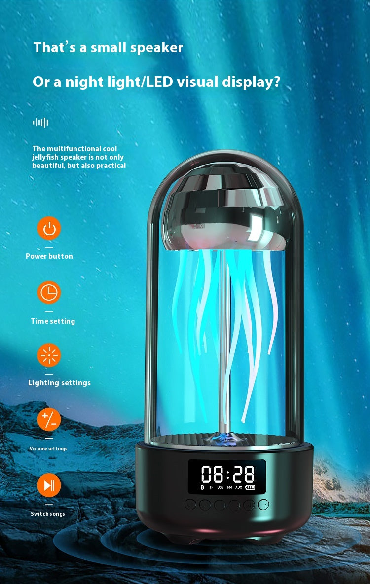 JellyGlow™ Bluetooth Speaker — Colorful Breathing LED Mood Lamp & Wireless Audio