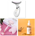 Luxury EMS Neck Lifting & Firming Device — Microcurrent, LED Photon Therapy & Thermal Wrinkle Remover