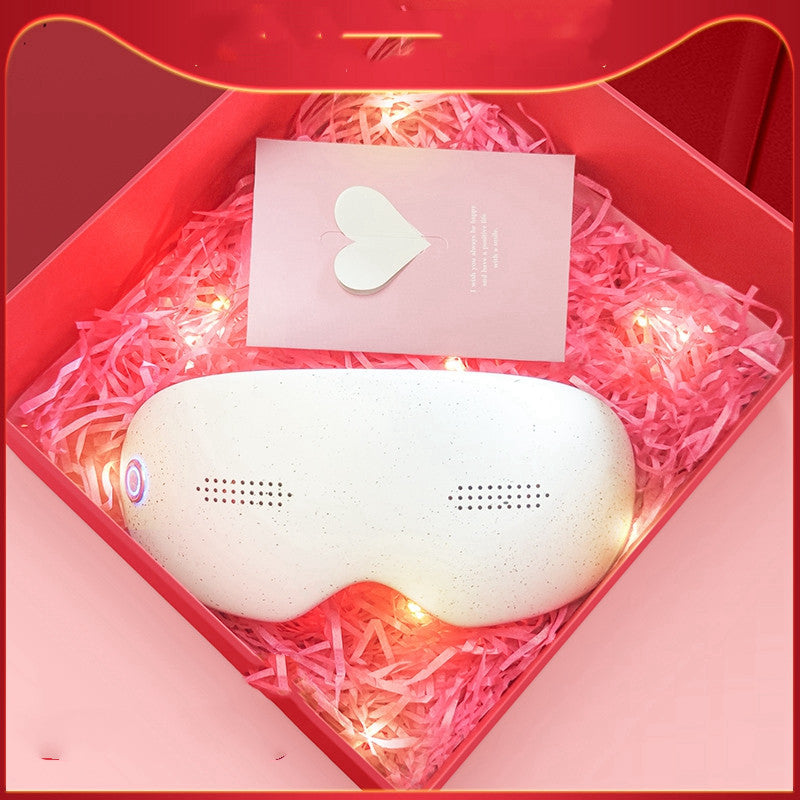 Luxury Smart Eye Massager — Hot Compress, Vibration Therapy & Fatigue Relief, USB Rechargeable