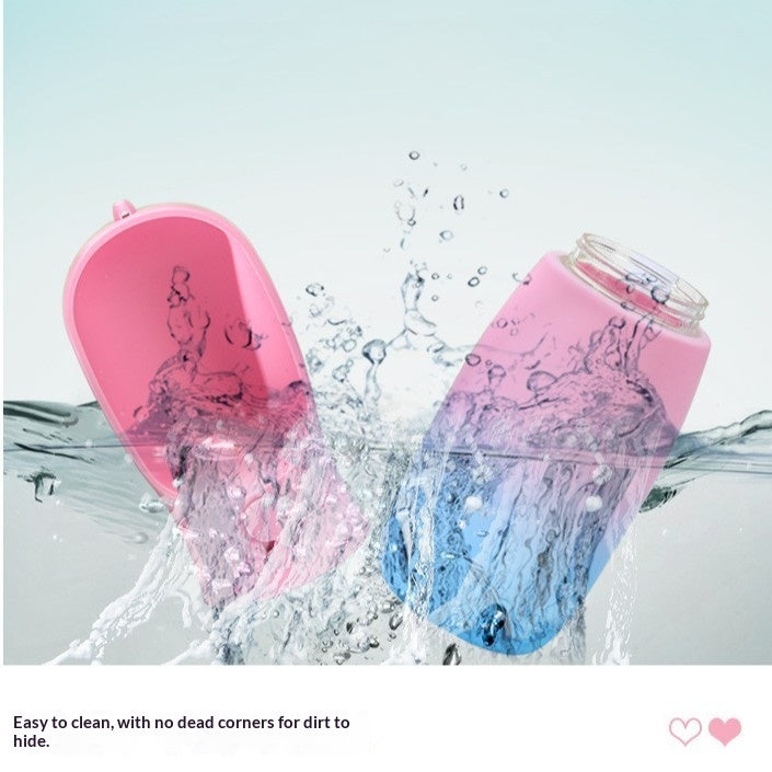 Luxury Gradient Color Portable Foldable Pet Water Bottle – 300ml & 550ml