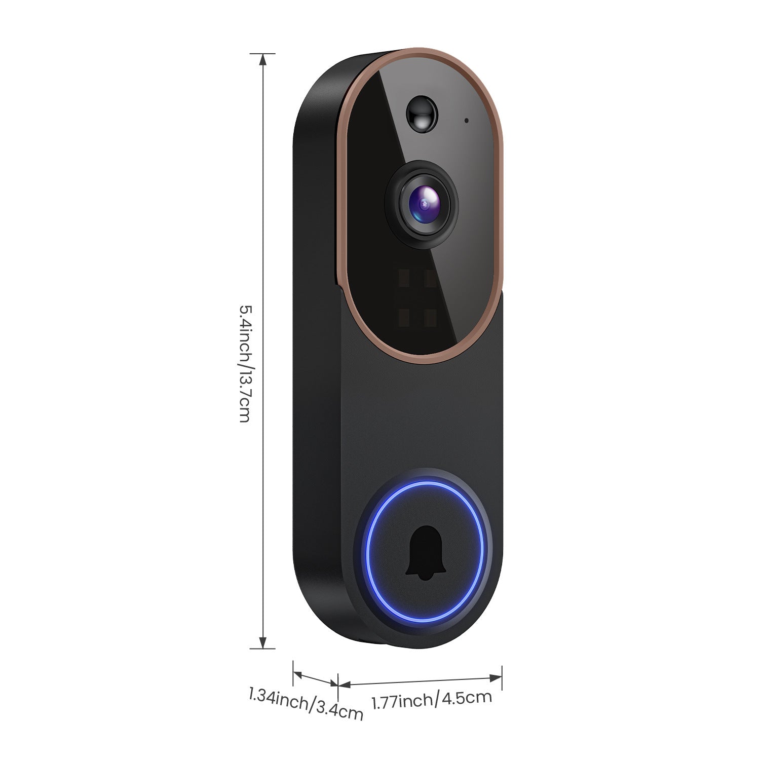 Smart Wireless Doorbell Camera – HD Video Intercom & Night Vision Security