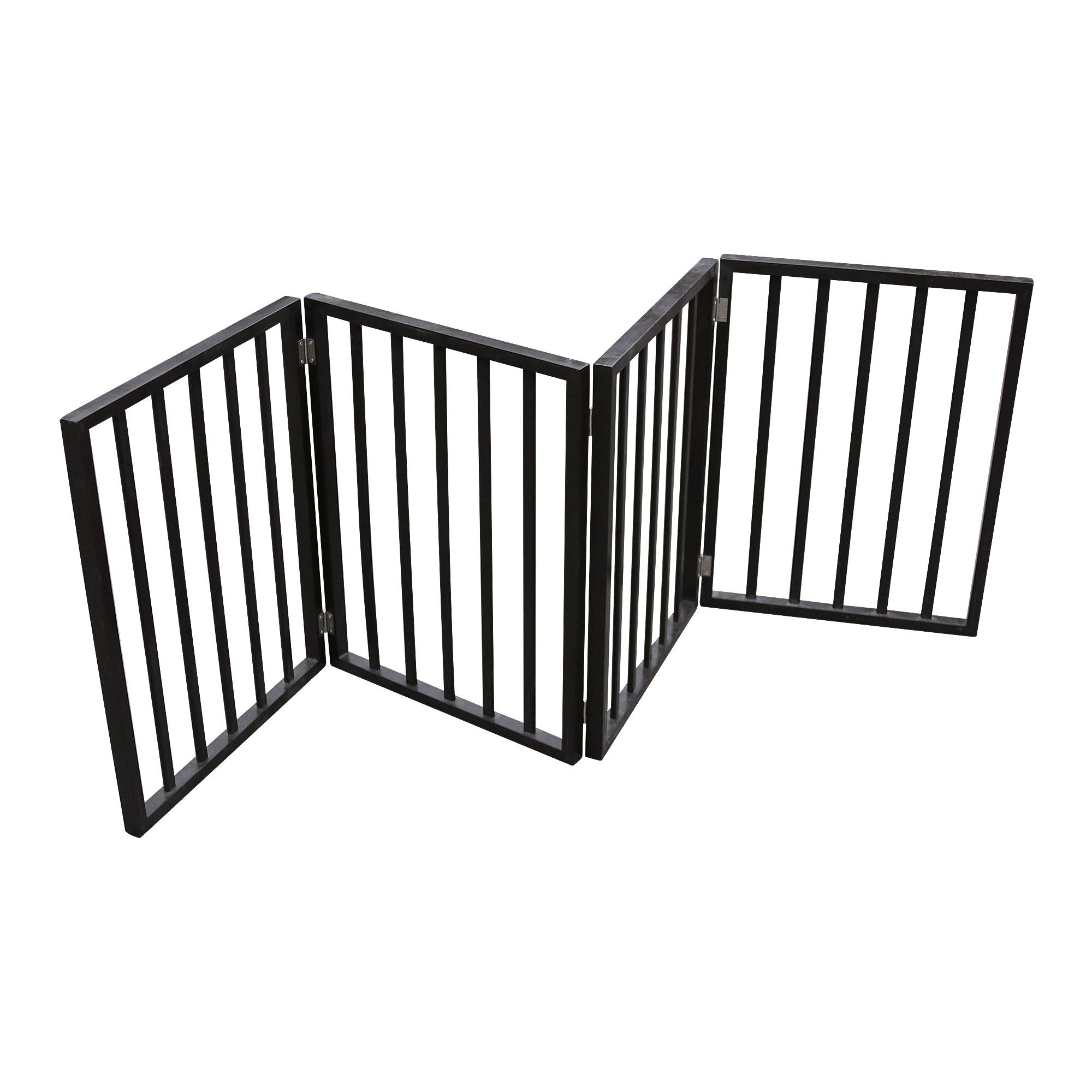 Foldable Pet Gate — Dog & Cat Safety Gate for Doorways, Stairs & Rooms