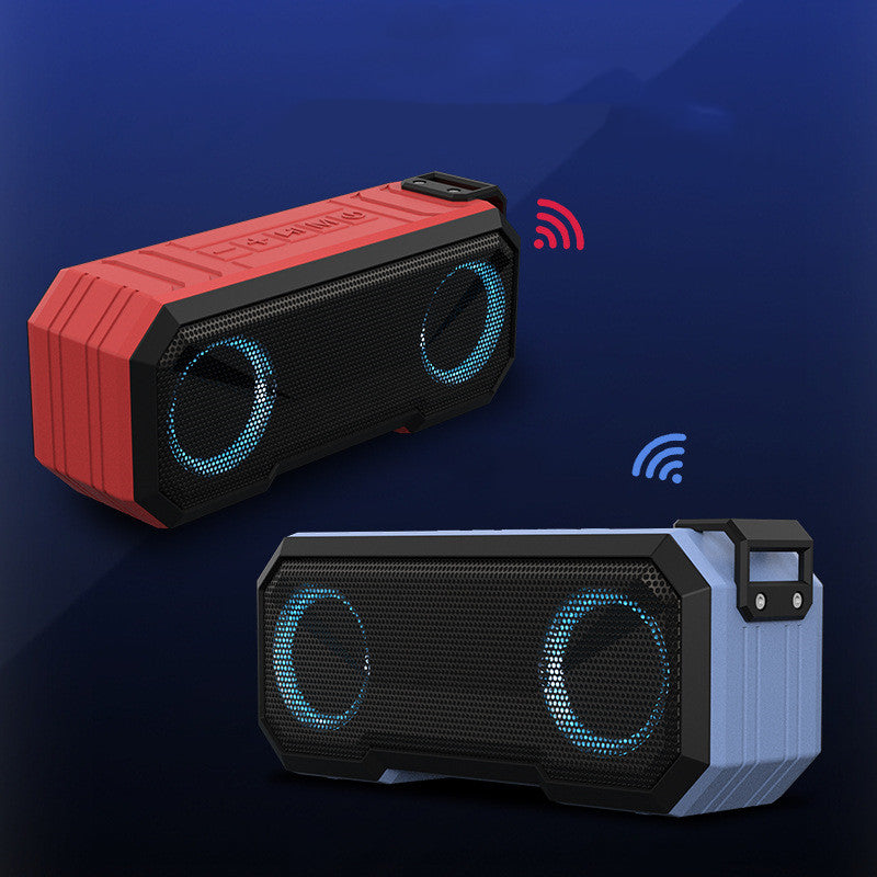 Waterproof Luminous Outdoor Bluetooth Speaker — 16W Dual, LED Light Show & 3000mAh Power Bank