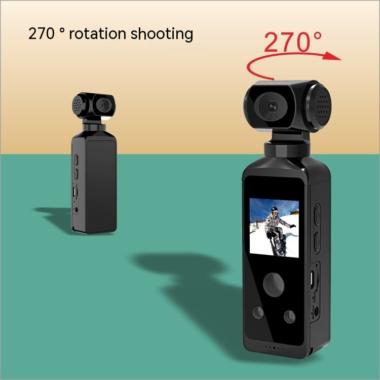 270° Rotating 4K Pocket Vlogging Camera — Sports & Travel Creator