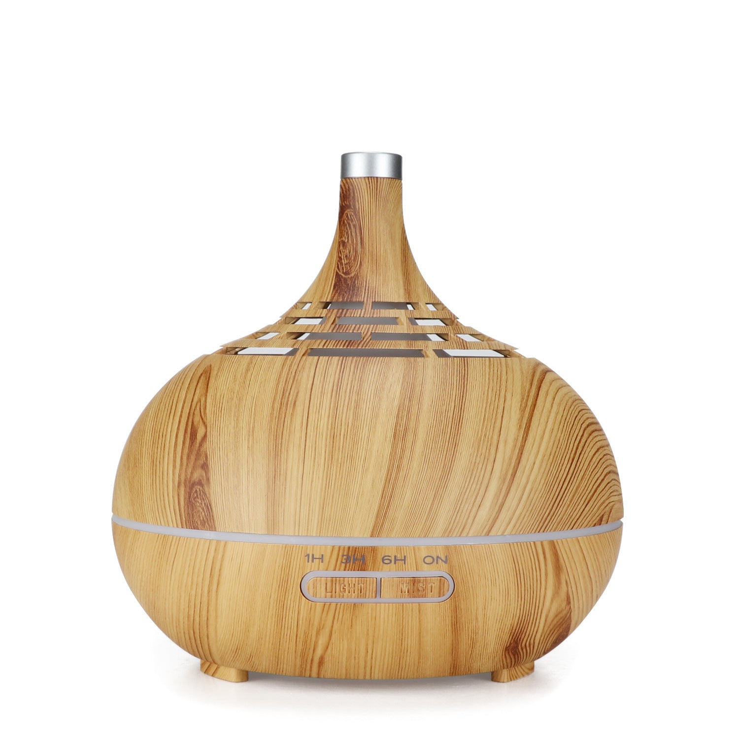 Luxury Wood Grain Ultrasonic Aroma Diffuser — Japandi Home Scent Decor