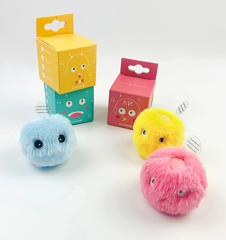 Luxury Luminous Catnip Sound Ball Cat Toy — Glowing Molar Plush Toy for Cats & Dogs