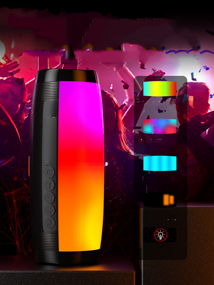 BassGlow™ RGB Bluetooth Speaker — Wireless Portable Bass Sound with Neon Light Show